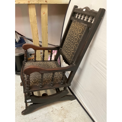 212 - AMERICAN OAK ROCKING CHAIR