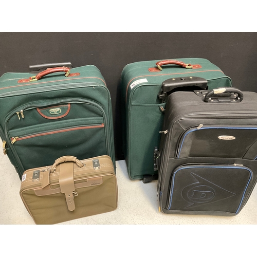 258 - QTY OF ANTLER LUGGAGE AND TRAVEL BAGS AND DUNLOP SUITCASE