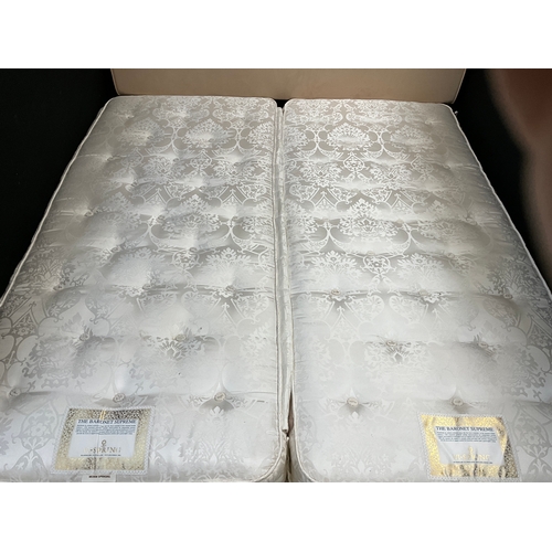 302 - SUPERKING SIZE ZIP AND LINK DIVAN BED (CAN BE USED AS 2 SINGLES