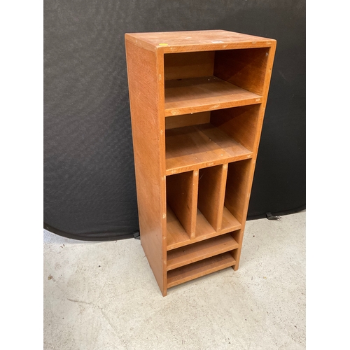 334 - VITAGE OAK HI FI CABINET A/F H42” L16” D14”