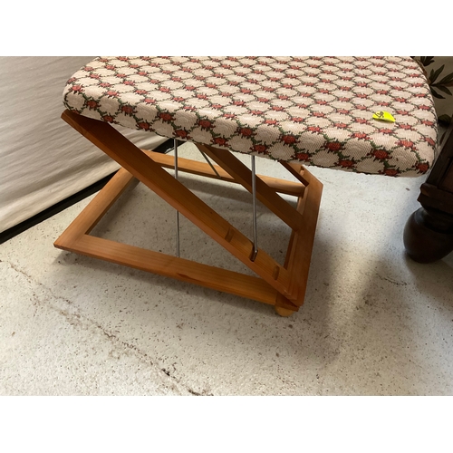 351 - FOLDING FOOTSTOOL (1 foot missing) AND OFFICE FILING BOX ETC