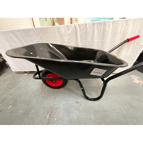 42 - METAL WHEELBARROW AS NEW