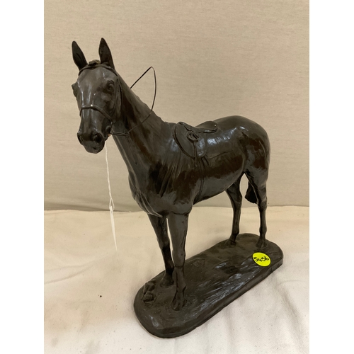 167 - LIMITED EDITION BRONZED HORSE WITH CERTIFICATE NUMBER 30 OF 50 “BULA” PRODUCED BY MINERVA FINE ARTS ... 