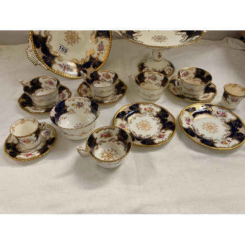 169 - QTY OF VICTORIAN COALPORT BAT WING CHINA TO INCLUDE TAZERS, CUPS SAUCERS ETC