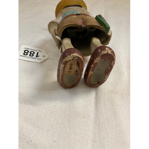 188 - VINTAGE CLOCK WORK PINOCCHIO TOY (WITH KEY)