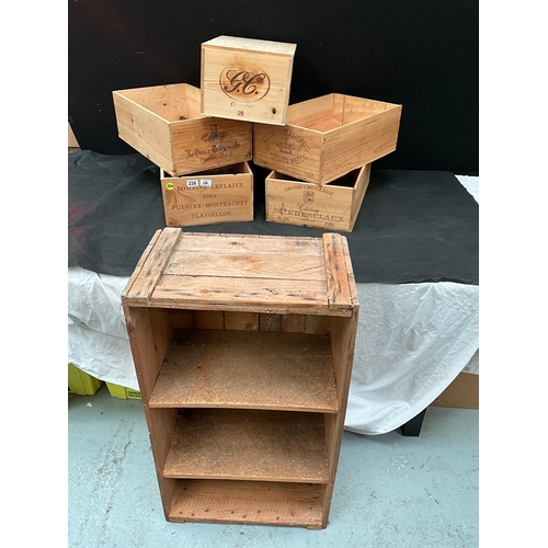 226 - QTY OF WOODEN ADVERTISING CRATES (6)