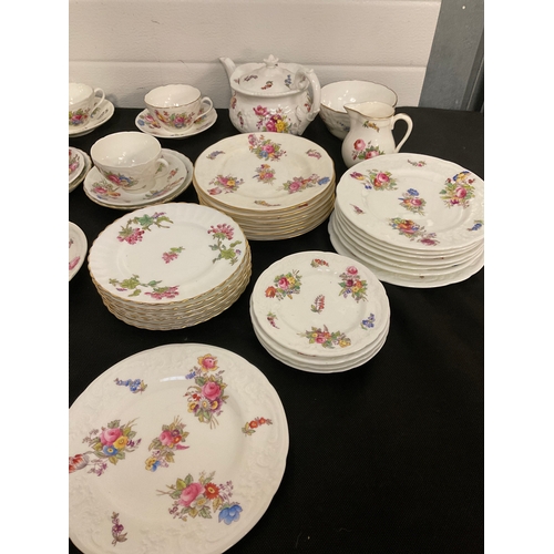 327 - BOX OF COALPORT CHINA TEA WARE