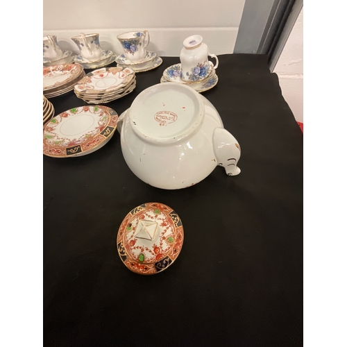 330 - VARIOUS VICTORIAN AND LATER TEASETS TO INCLUDE ROYAL ALBERT OSBOURNE ETC