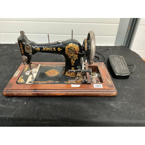 365 - VINTAGE JONES ELECTRIC SEWING MACHINE A/F