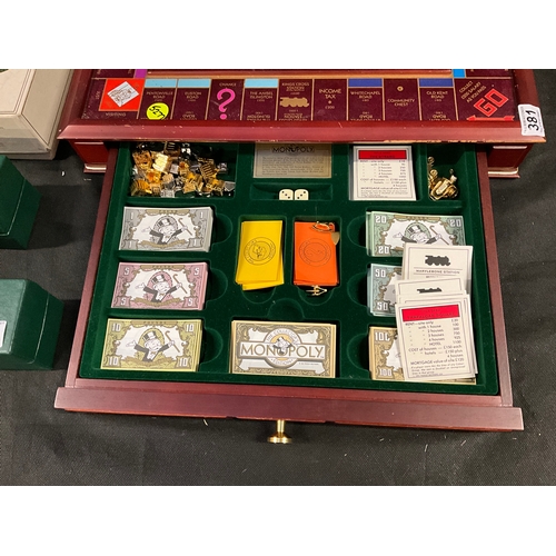 381 - COLLECTORS EDITION MONOPOLY SET AND VINTAGE GOURMET CHALLENGE GAME