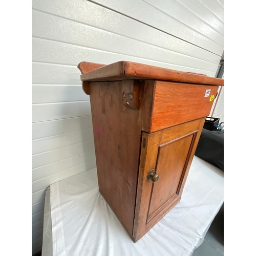 455 - MAHOGANY VANITY UNIT H31”W22”D15”