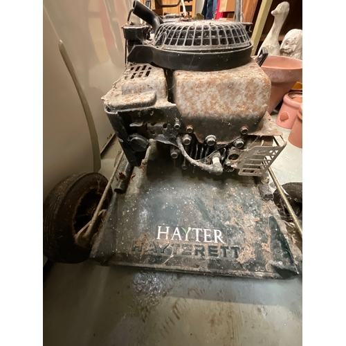 457 - HAYTER PETROL MOWER BRIGGS AND STRATTON ENGINE A/F