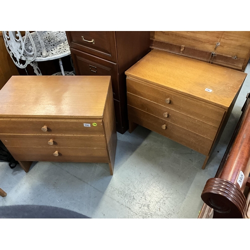 336 - MODERN DRESSING TABLE COMPRISING OF MIRROR BACK THREE DRAWERS TO BASE MARKS TO TOP H43”W40”D16” AND ... 