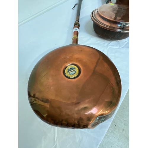 12 - 3 VICTORIAN COPPER WARMING PANS