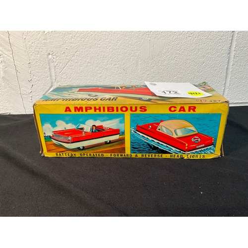 172 - VINTAGE BOXED AMPHIBIOUS CAR A/F - BOX IS A/F