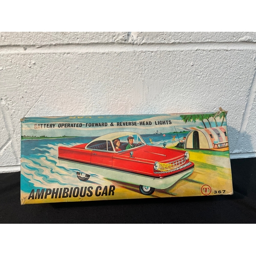 172 - VINTAGE BOXED AMPHIBIOUS CAR A/F - BOX IS A/F