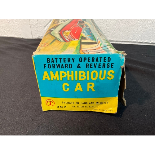 172 - VINTAGE BOXED AMPHIBIOUS CAR A/F - BOX IS A/F