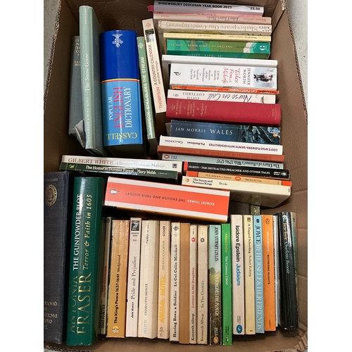 66 - 5 BOXES OF BOOKS TO INCLUDE SHAKESPEARE HERALDRY ETC