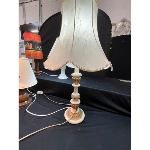 74 - 7 ELECTRIC TABLE LAMPS