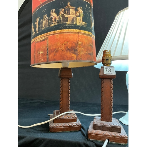 74 - 7 ELECTRIC TABLE LAMPS