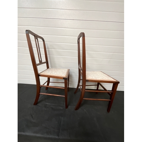 139 - PAIR OF EDWARDIAN BEDROOM CHAIRS