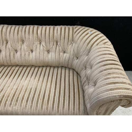 301 - VIINTAGE FABRIC CHESTERFIELD SOFA A/F