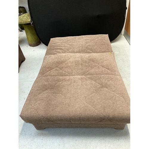 334A - BROWN FABRIC SOFA BED