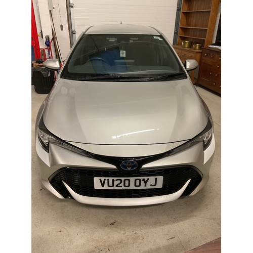 363 - SILVER TOYOTA COROLLA ICON TECH HEV CVT HYBRID CAR 4 DOOR 1798CC REGISTERED 2020 - MOT TILL 16TH MAR... 