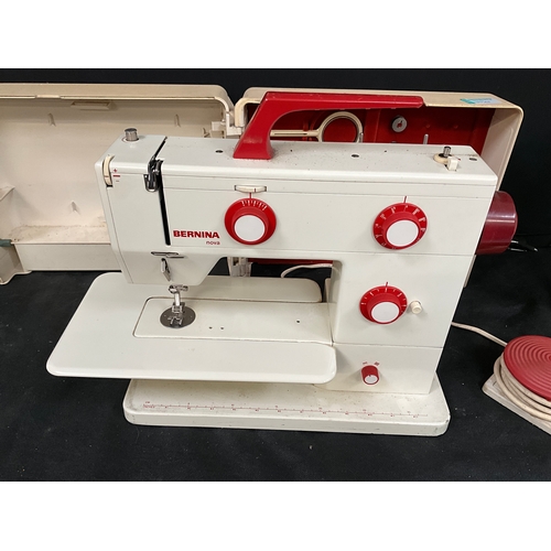 BERNINA NOVA SEWING MACHINE IN CASE AND SINGER SEWING MACHINE