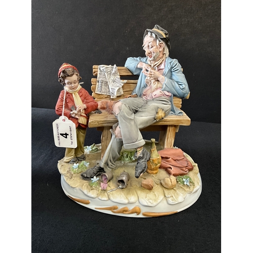 4 - 4 FIGURES TO INCLUDE CAPODIMONTE (LIMITED EDITION),DANBURY MINT ETC