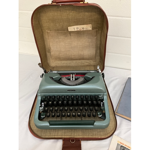 5 - VINTAGE IMPERIAL TYPEWRITER IN ORIGINAL CASE AND INSTRUCTIONS