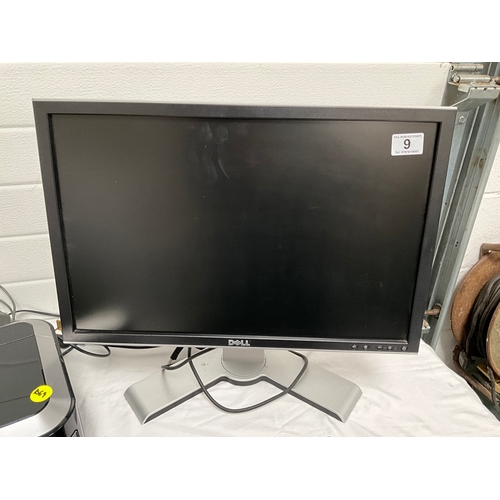 9 - DELL 22” COMPUTER MONITOR,CANON IP4600 COLOUR PRINTER AND DOCUMENT CASE