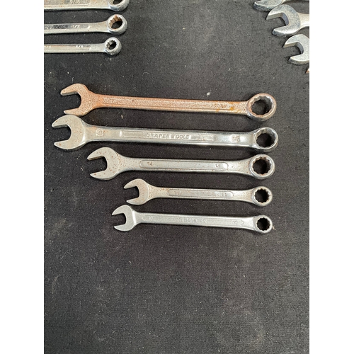 25 - QTY OF SPANNERS OF VARIOUS SIZES