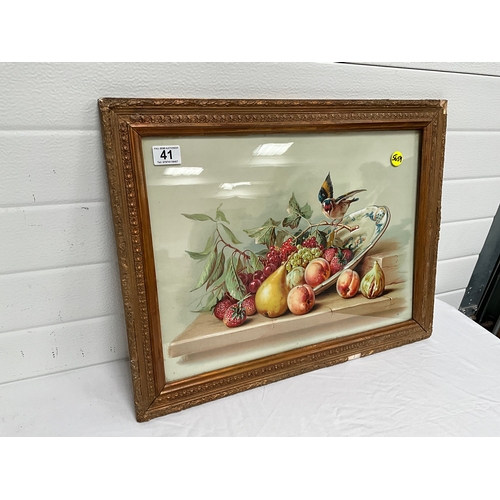 41 - GILT FRAMED EDWARDIAN PRINT A/F