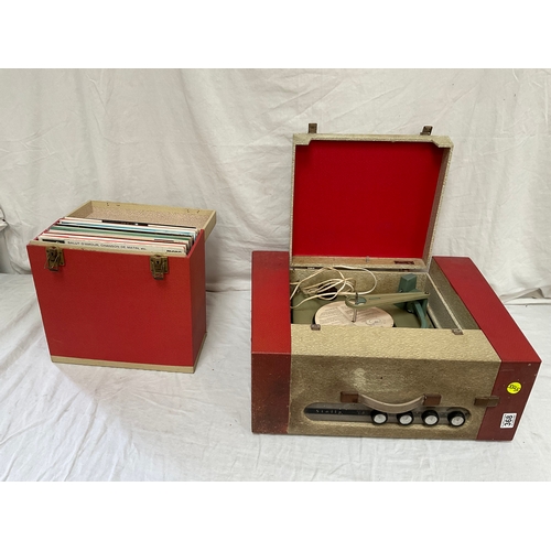 VINTAGE STELLA RECORD PLAYER WITH PHILIPS AUTOMATIC RECORD CHANGER AND ...