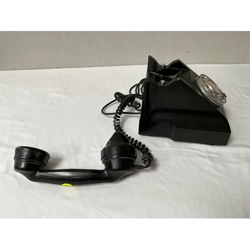 2 - VINTAGE BLACK BAKALITE PHONE