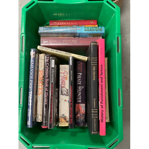 15 - 2 BOXES AND A CRATE OF BOOKS TO INCLUDE ANTIQUES,CRAFT ETC