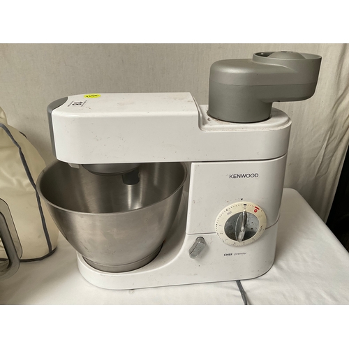 18 - KENWOOD CHEF PREMIER MIXER AND KENWOOD GOURMET FOOD PROCESSOR