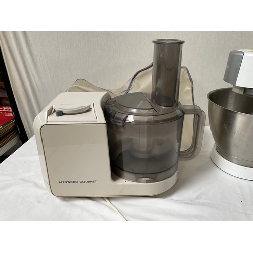 18 - KENWOOD CHEF PREMIER MIXER AND KENWOOD GOURMET FOOD PROCESSOR