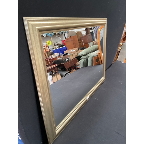 45 - LARGE MODERN FRAMED WALL MIRROR 41” x 30”