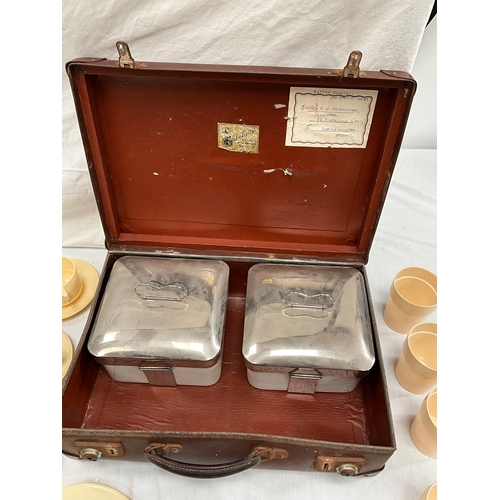 96 - VINTAGE CASED PICNIC SET