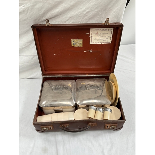 96 - VINTAGE CASED PICNIC SET