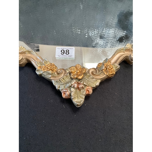 98 - ORNATE FRAMED WALL 29” x 18”