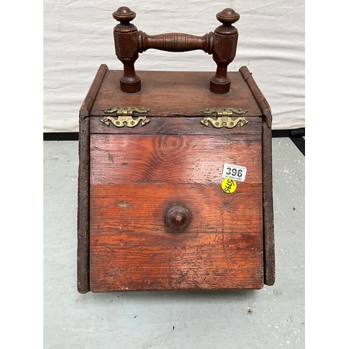 396 - VINTAGE COAL SCUTTLE