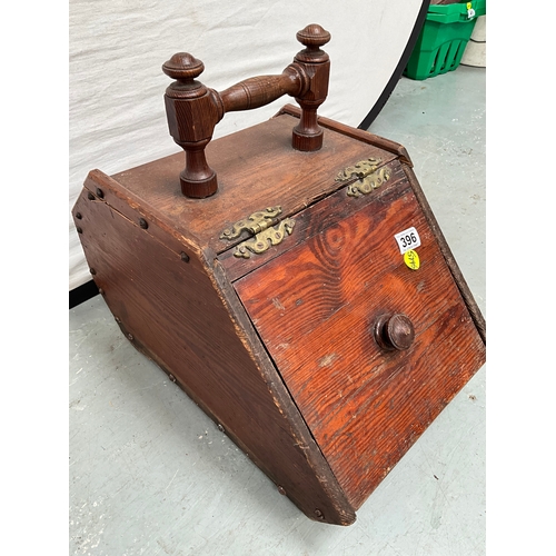 396 - VINTAGE COAL SCUTTLE