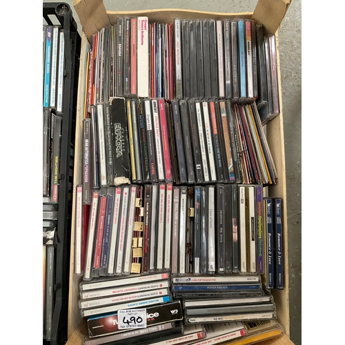 490 - 4 BOXES TO INCLUDE CD’S AND DVD’S