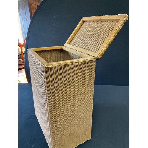 505 - BADGED LUSTY LLOYD LOOM LINEN BASKET H21” W15” D10”