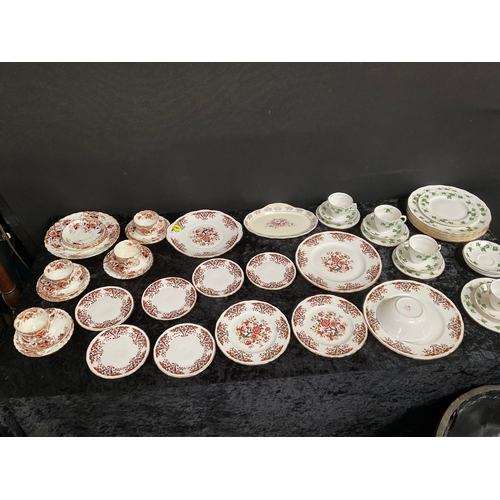 16 - 2 PART CHINA TEA SETS TO INCLUDE COLCLOUGH