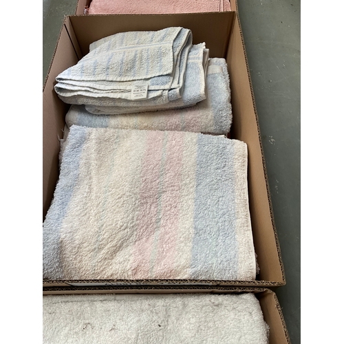 41 - FOUR BOXES OF TOWELS