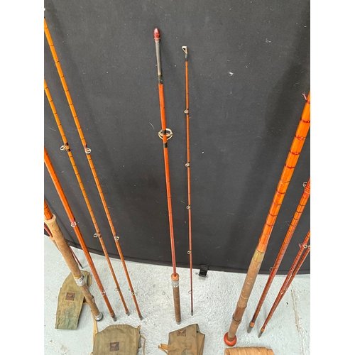 FOUR VINTAGE HARDY FISHING RODS TO INCLUDE TWO PIECE FLY ROD (THE ...